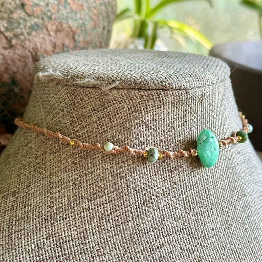 Micro Macrame Choker - Picture 2 of 4